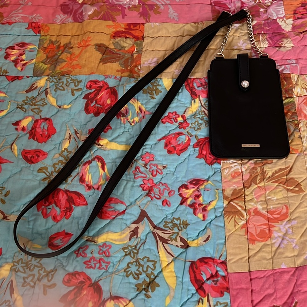 White House Black Market Cell Phone Carrier Crossbody Bag with back pocket - Picture 2 of 5